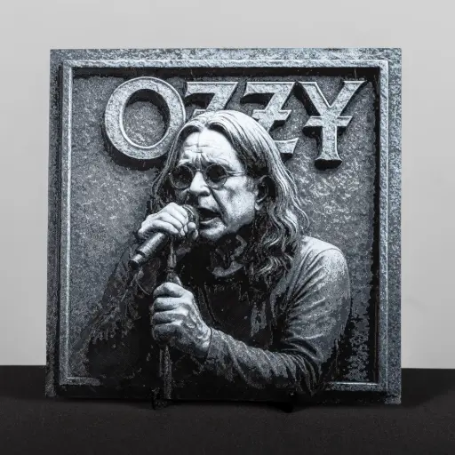 [12438] 3D картина Оззі Осборн - Ozzy Osbourne з підставкою