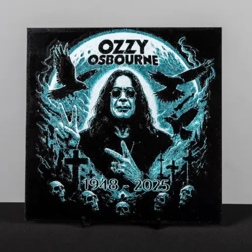 [12439] 3D картина Оззі Осборн - Ozzy Osbourne Ravens з підставкою