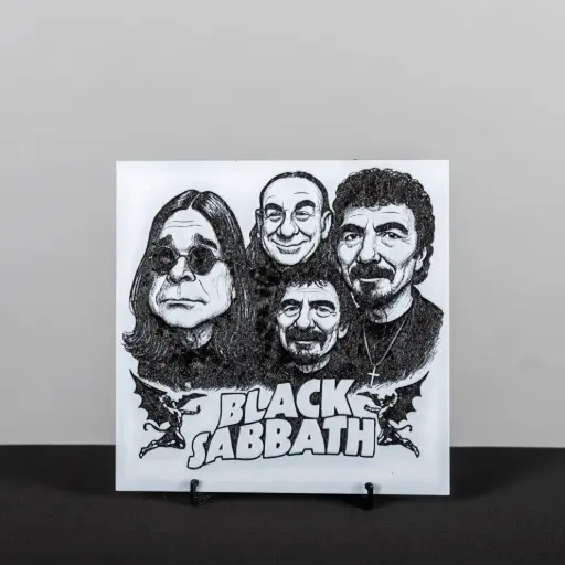 [12441] 3D картина Black Sabbath Band з підставкою