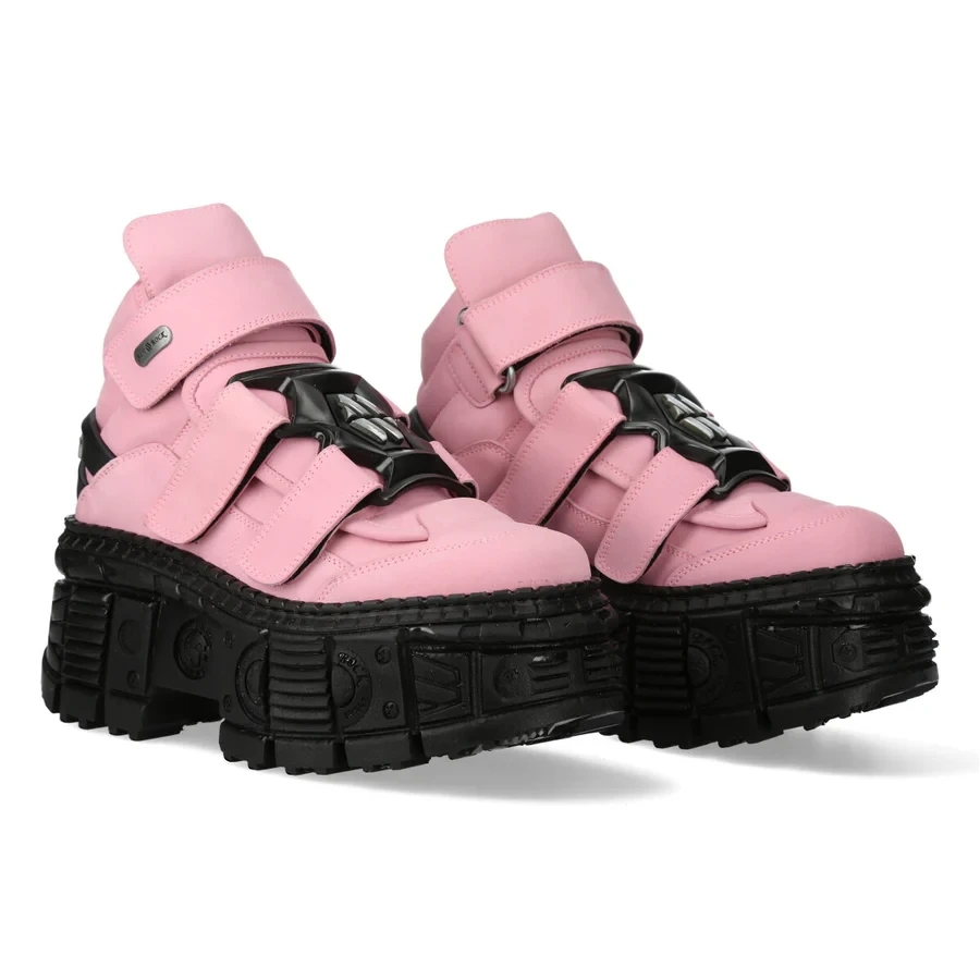 [13112] Оригінальні черевики New Rock M-WALL285-S11 Pink Platform з липучками