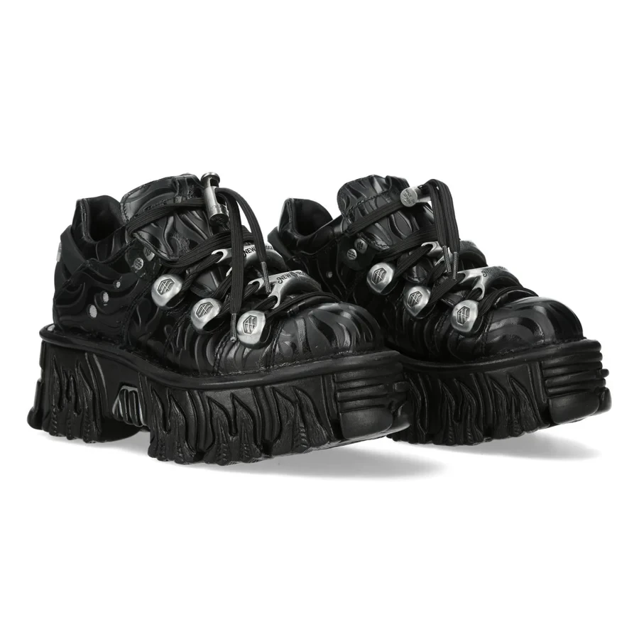 [13294] Черевики New Rock з візерунком полумʼя M-120NXLPMUELLE-C7 Boots/Sneakers: The Ultimate Cyber Y2K & Grunge Statement