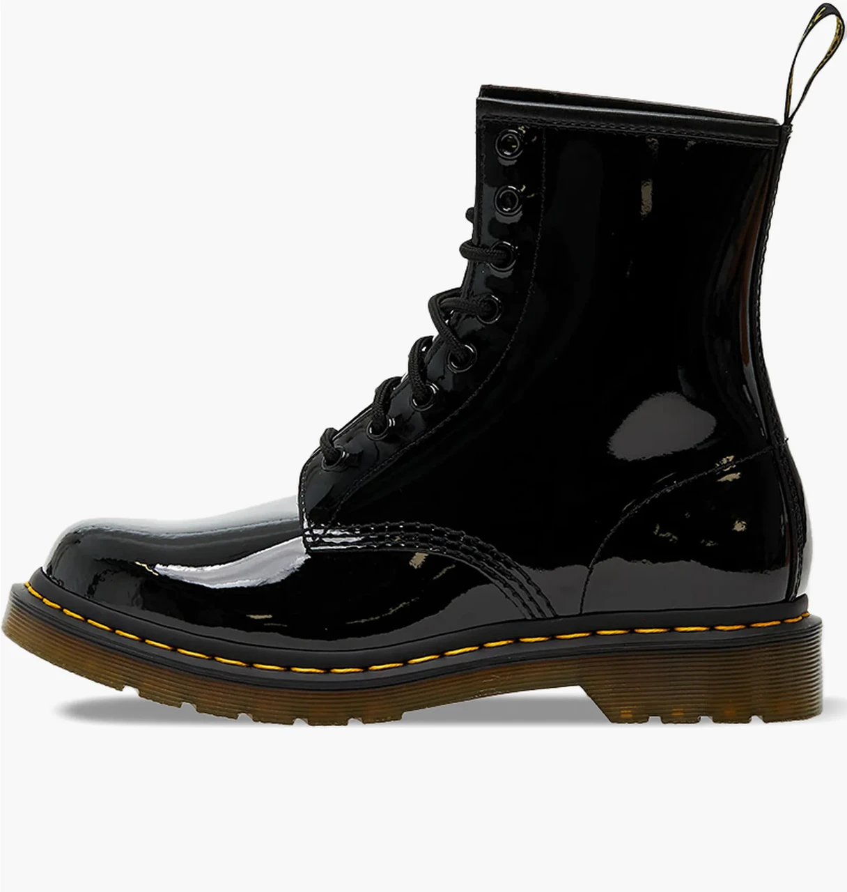 [15251] Черевики Dr. Martens жіночі 1460 Patent Leather Lace Up Boots Black 11821011 8 люверсів чорні