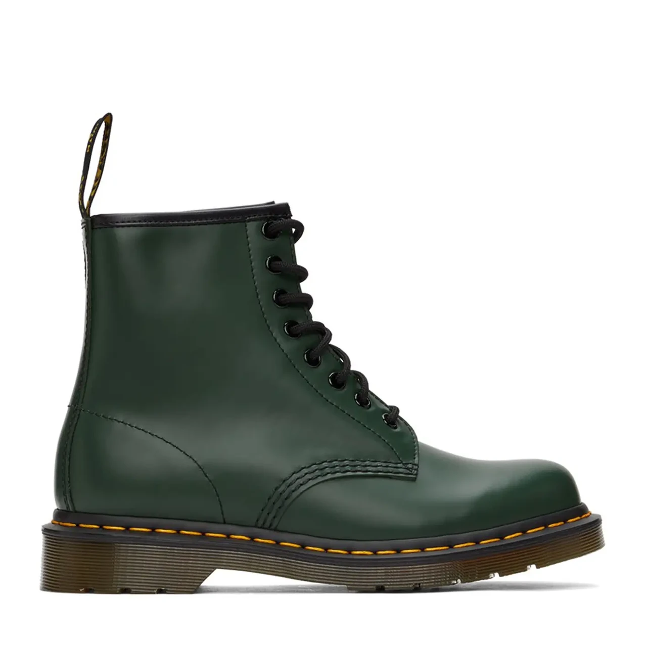 [15222] Черевики Dr. Martens 11822207-1460 GREEN SMOOTH  8 люверсів зелені