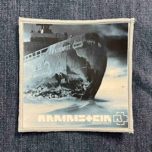 [16484] Нашивка Rammstein - Rosenrot друкована біла кайма