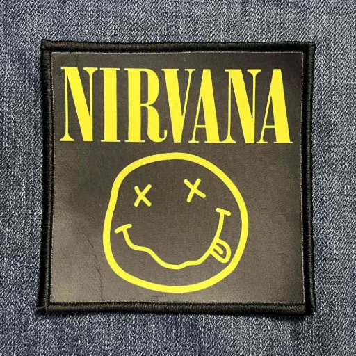 [16495] Нашивка Nirvana Smile друкована