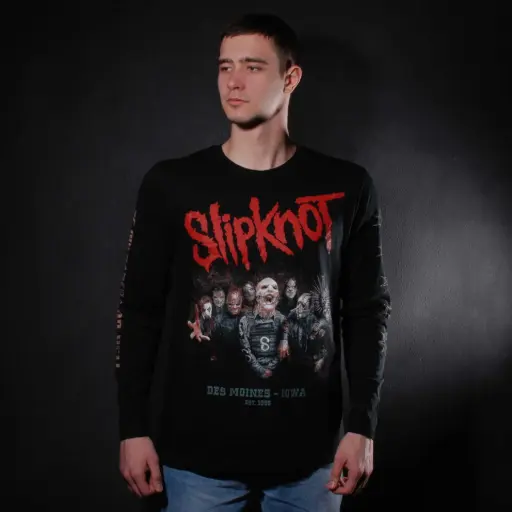 [16533] Лонгслів Slipknot - Be Prepared For Hell чорний