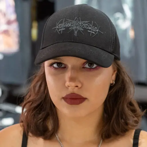 [737] Бейсболка Nokturnal Mortum - Goat Horns Grey Logo