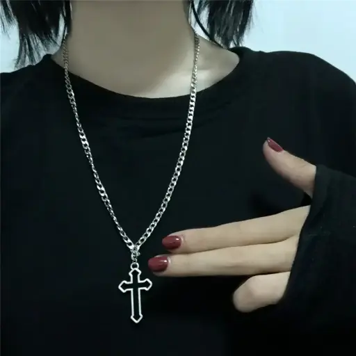 [1492] Кулон на ланцюжку Хрест - Cross