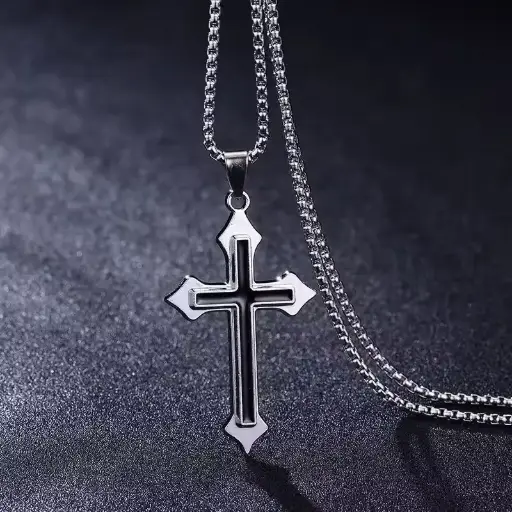 [1416] Кулон на ланцюжку Хрест - Cross готичний