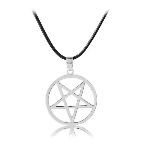 [1944] Кулон на мотузці Перевернута Пентаграма - Inverted Pentagram