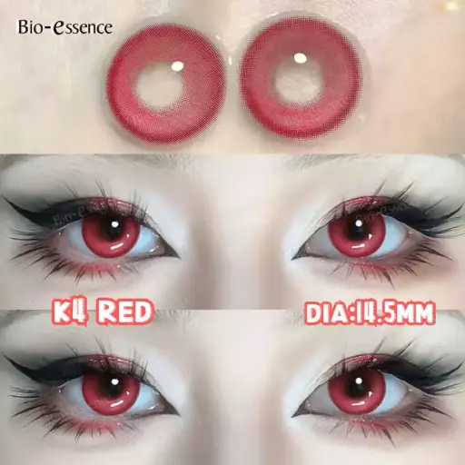 [1790] Контактні лінзи K4 Red червоні