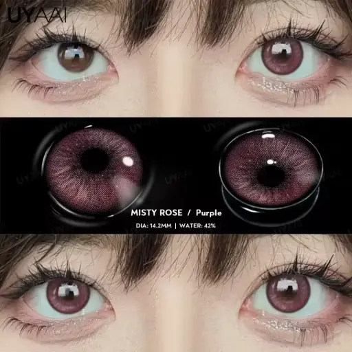 [2033] Контактні лінзи Misty Rose Purple рожеві