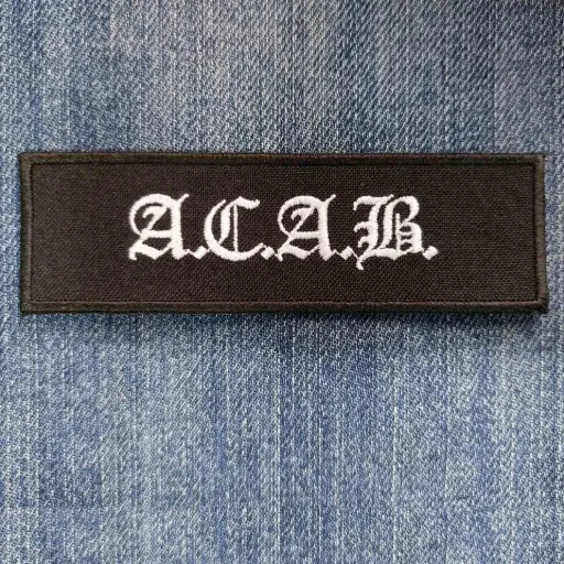 [143] Нашивка A.C.A.B. - White вишита