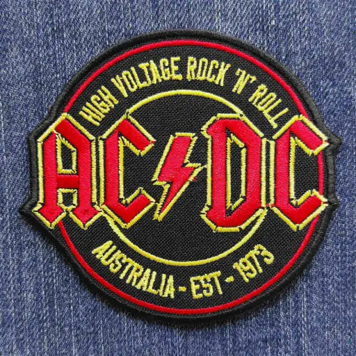 [145] Нашивка AC/DC - Australia Est 1973 вишита кругла