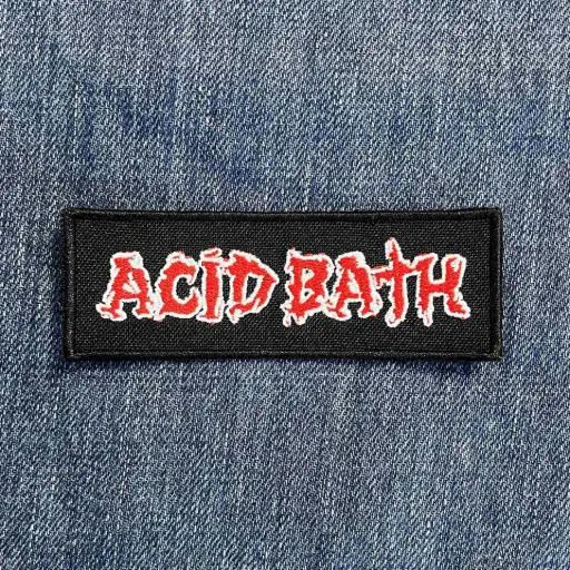 [1322] Нашивка Acid Bath Red/White Logo вишита