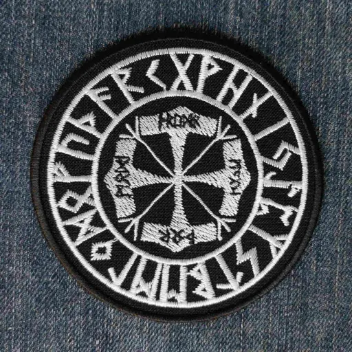[163] Нашивка Amon Amarth Rune Circle вишита кругла