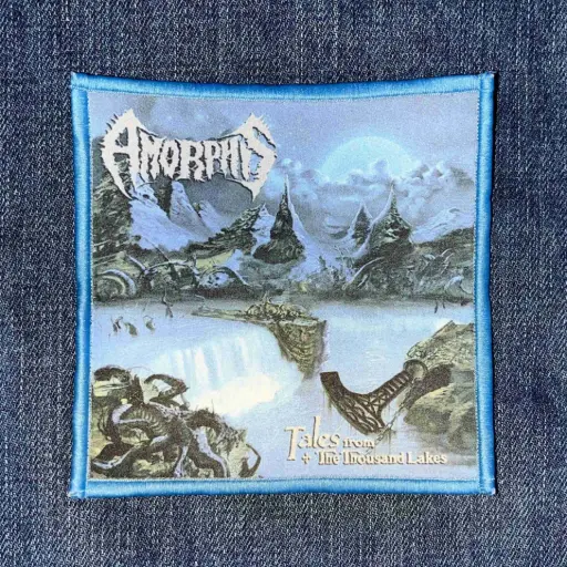 [1331] Нашивка Amorphis - Tales From The Thousand Lakes друкована блакитна кайма
