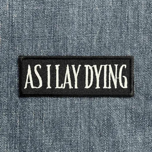 [1341] Нашивка As I Lay Dying White Logo вишита
