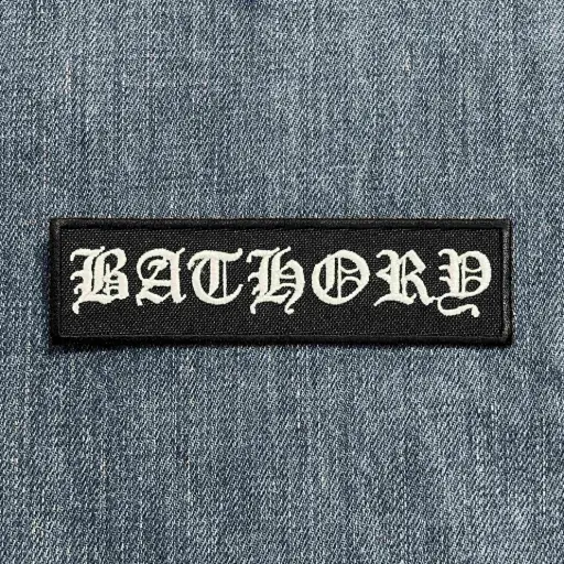 [184] Нашивка Bathory White Logo вишита