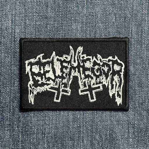[2046] Нашивка Belphegor Black/White Logo вишита