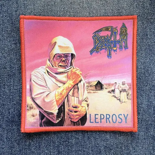 [244] Нашивка Death - Leprosy друкована червона кайма
