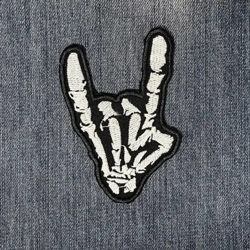 [1355] Нашивка Devil Horns Sceleton вишита