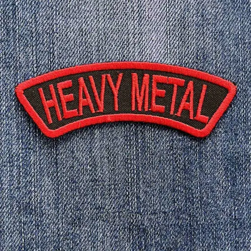 [281] Нашивка Heavy Metal Red 2 вишита арка
