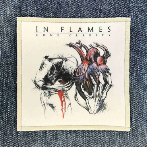 [1370] Нашивка In Flames - Come Clarity друкована біла кайма