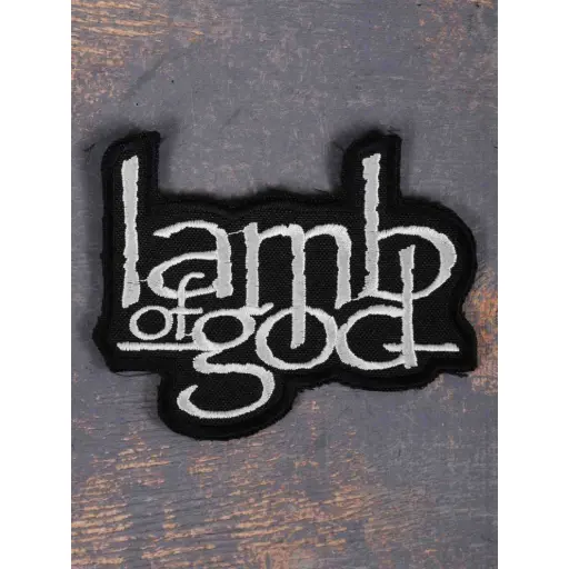 [321] Нашивка Lamb Of God White Logo вишита фігурна