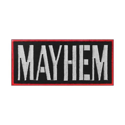 [337] Нашивка Mayhem вишита