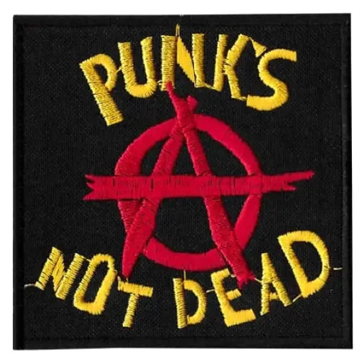 [432] Нашивка Punks Not Dead А вишита