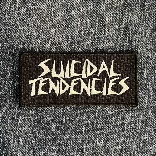 [1567] Нашивка Suicidal Tendencies White Logo вишита