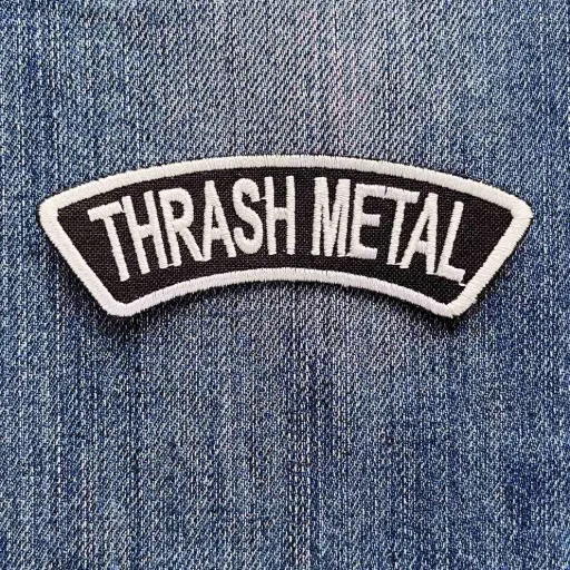 [500] Нашивка Thrash Metal White вишита арка