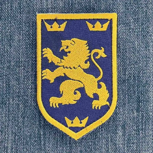[1399] Нашивка Галицький лев вишита на липучці