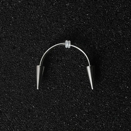 [1505] Пірсинг з медичної сталі ікла смайл