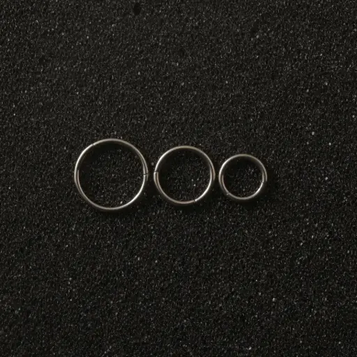 [6430] Пірсинг кільце клікер Titanium 18 G