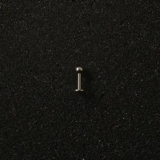 [1766] Пірсинг титановий лабрет з кулькою 16 G