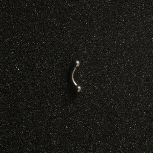 [1625] Пірсинг титановий мікробанан 14 G