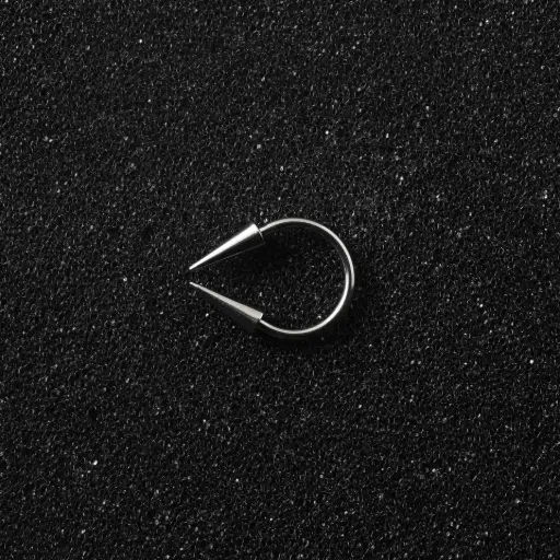 [12178] Пірсинг з медичної сталі підкова з шипами 16 G септум