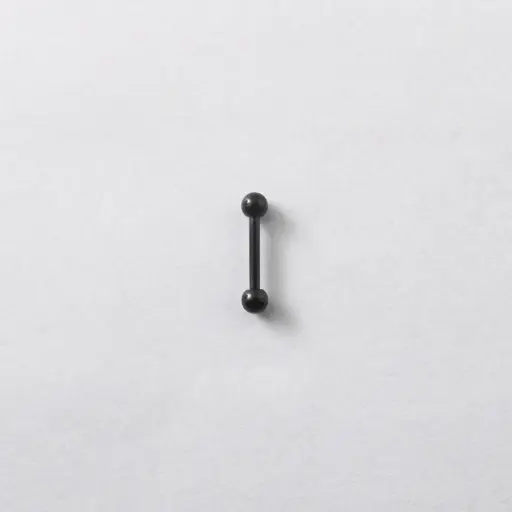 [1633] Пірсинг титановий штанга 16 G чорний