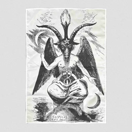 [779] Прапор Baphomet білий
