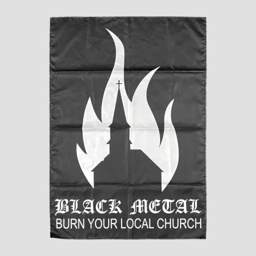 [784] Прапор Black Metal - Burn Your Local Church