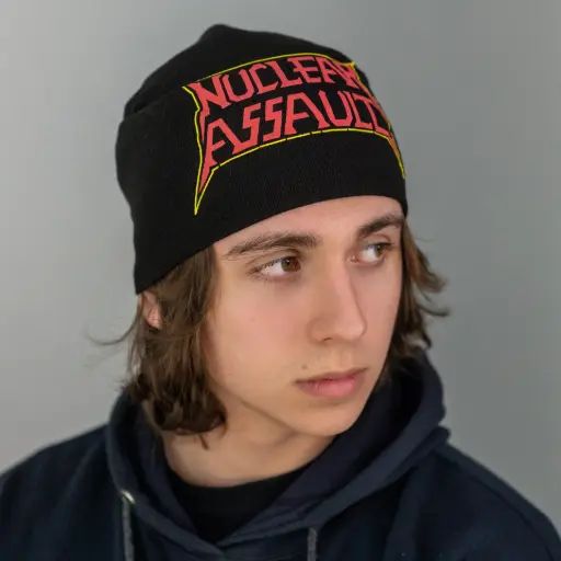 [836] Шапка біні Nuclear Assault катана чорна