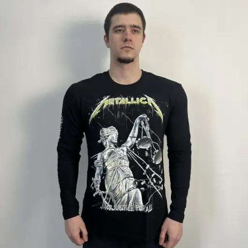 [9845] Лонгслів Metallica - ...And Justice For All чорний