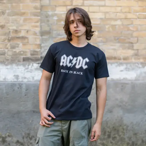 [12722] Футболка AC/DC - Back In Black чорна