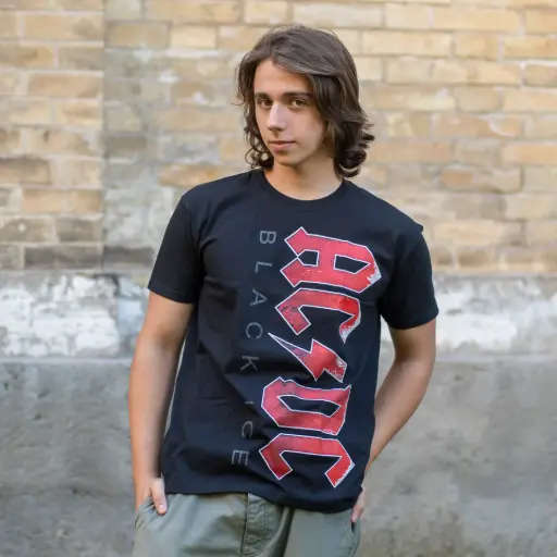 [9880] Футболка AC/DC - Black Ice Big Logo чорна