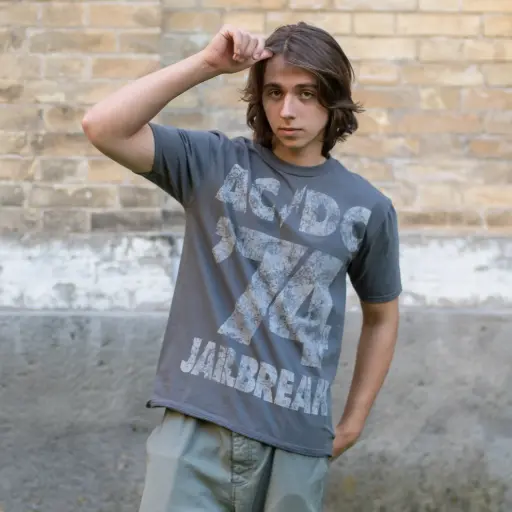 [11426] Футболка AC/DC - Jailbreak сіра