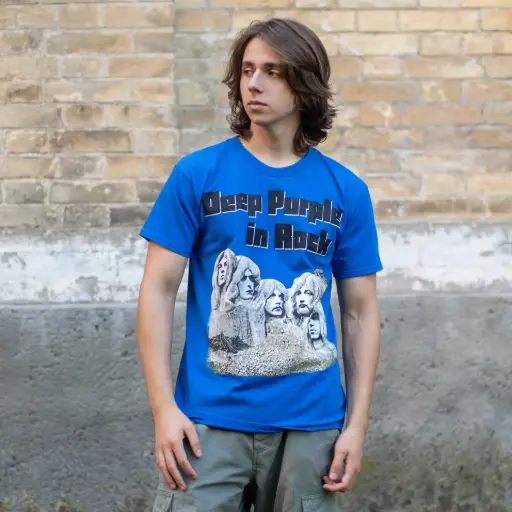 [11499] Футболка Deep Purple - In Rock синя