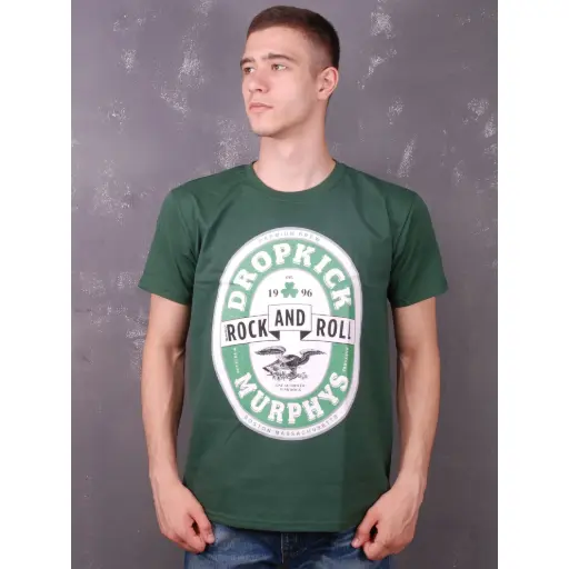 [11507] Футболка Dropkick Murphys - Rock And Roll темно-зелена