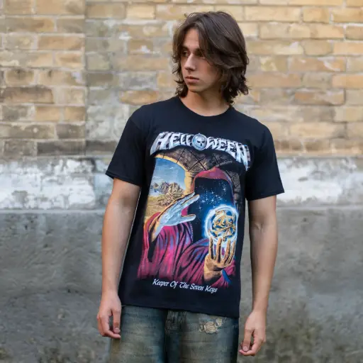 [11541] Футболка Helloween - Keeper Of The Seven Keys чорна